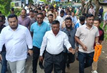পার্বত্য প্রতিমন্ত্রী ও রাঙামাটি জেলা পরিষদ চেয়ারম্যান কে নানিয়ারচর বিএনপির সংবর্ধনা